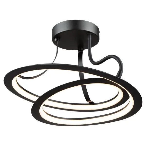 Ara LED Semi-Flush Mount in Black - Image 3