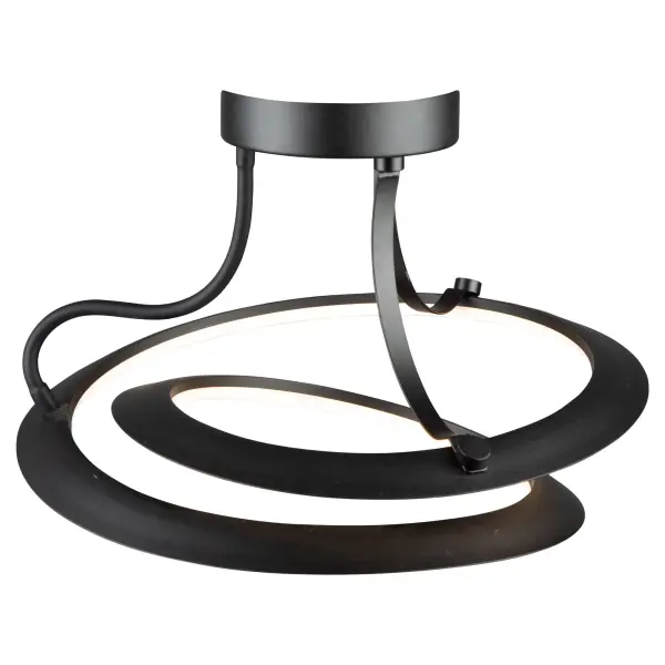 Ara LED Semi-Flush Mount in Black - Image 4