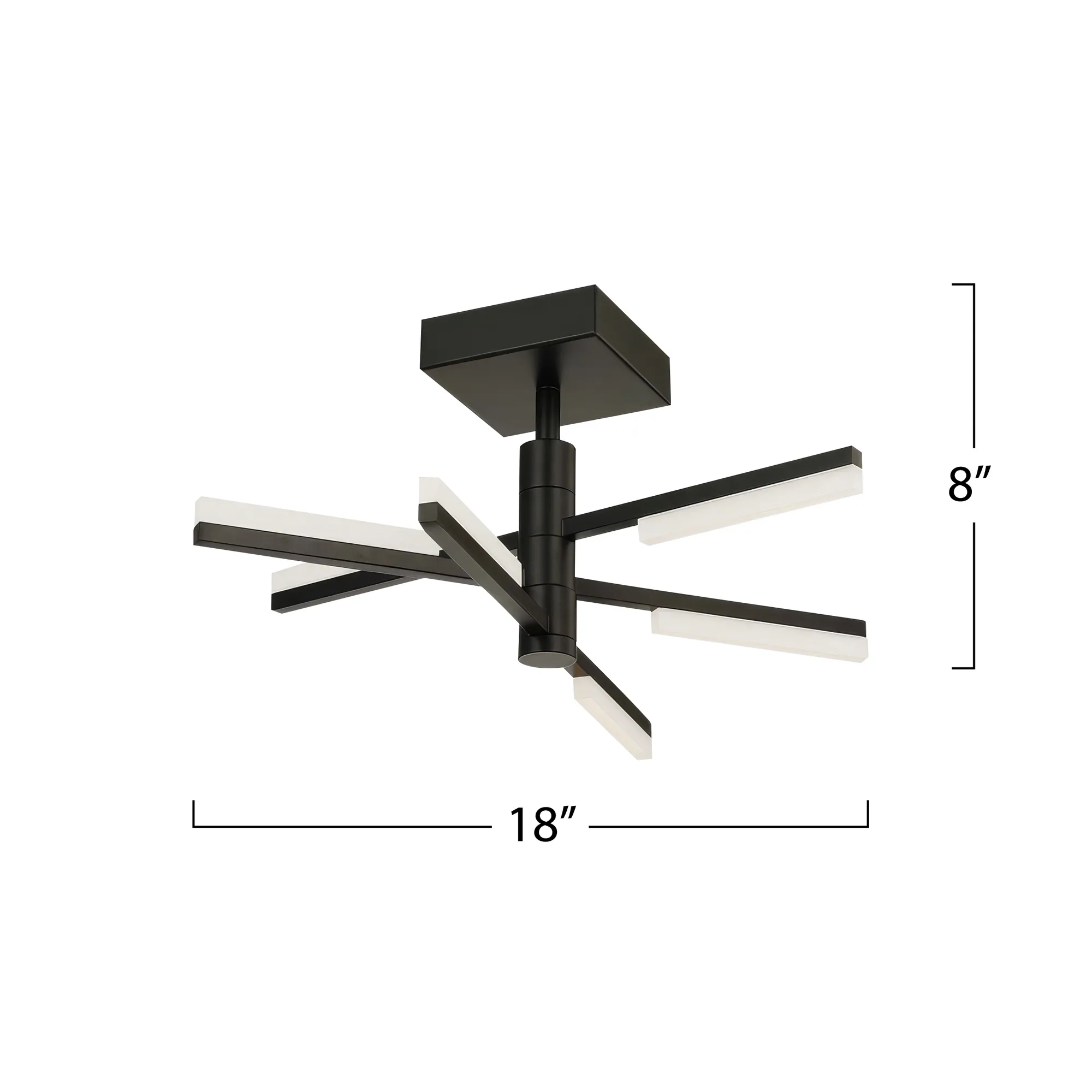 Stix LED Semi-Flush Mount
