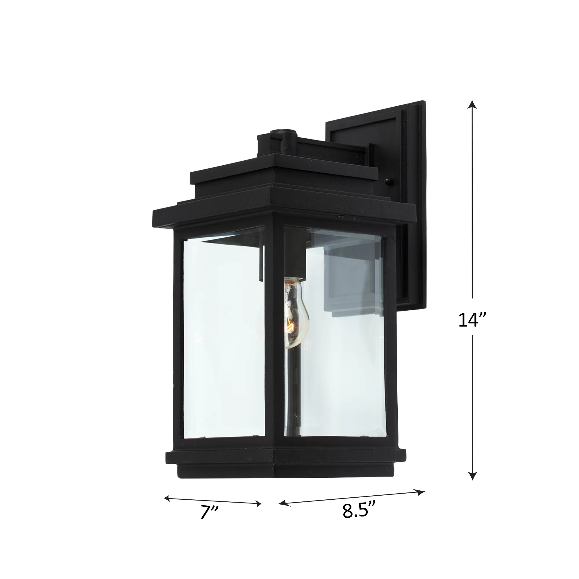 Fremont 1 Light AC8290BK Black Outdoor Light