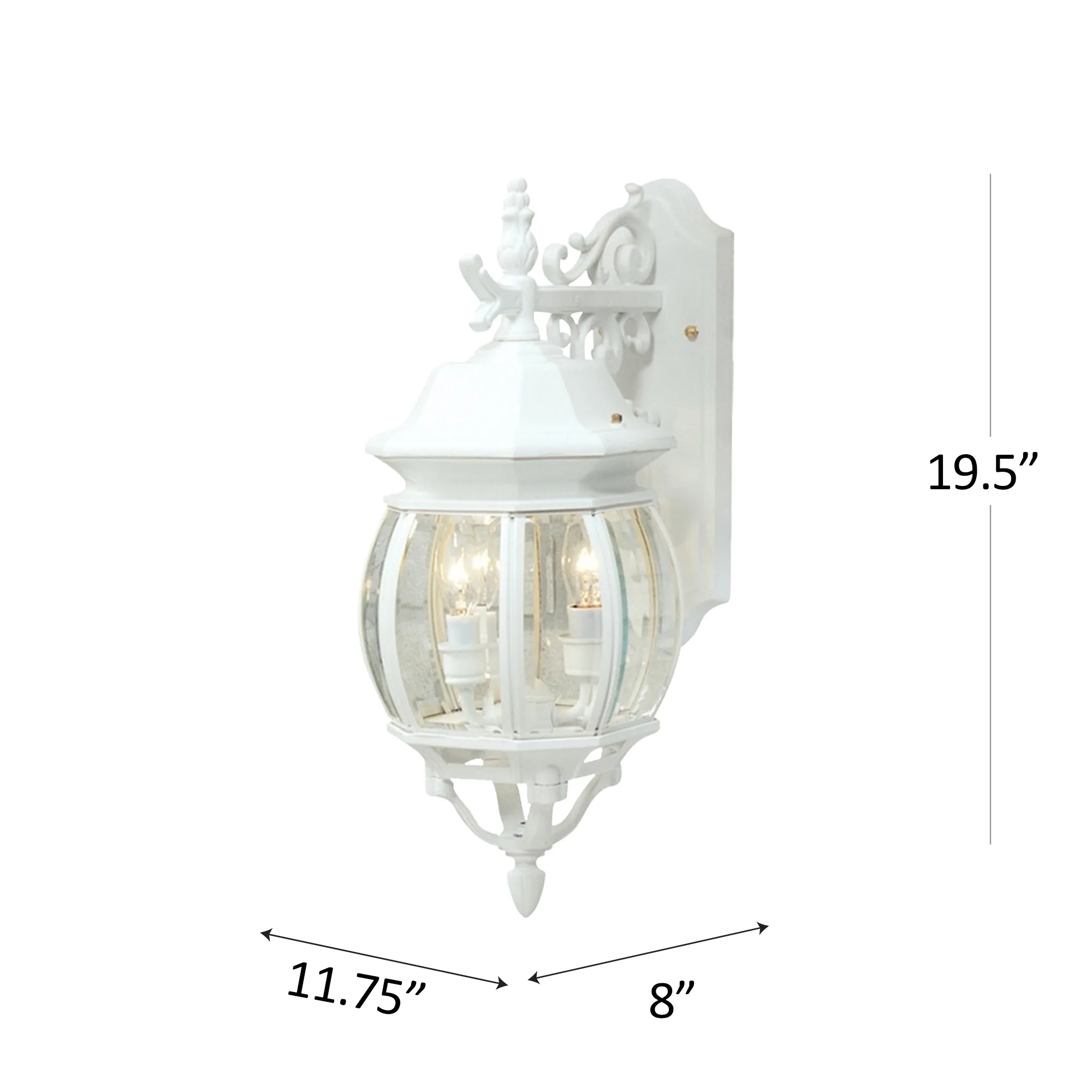 Classico 3 Light AC8361WH White Outdoor Light