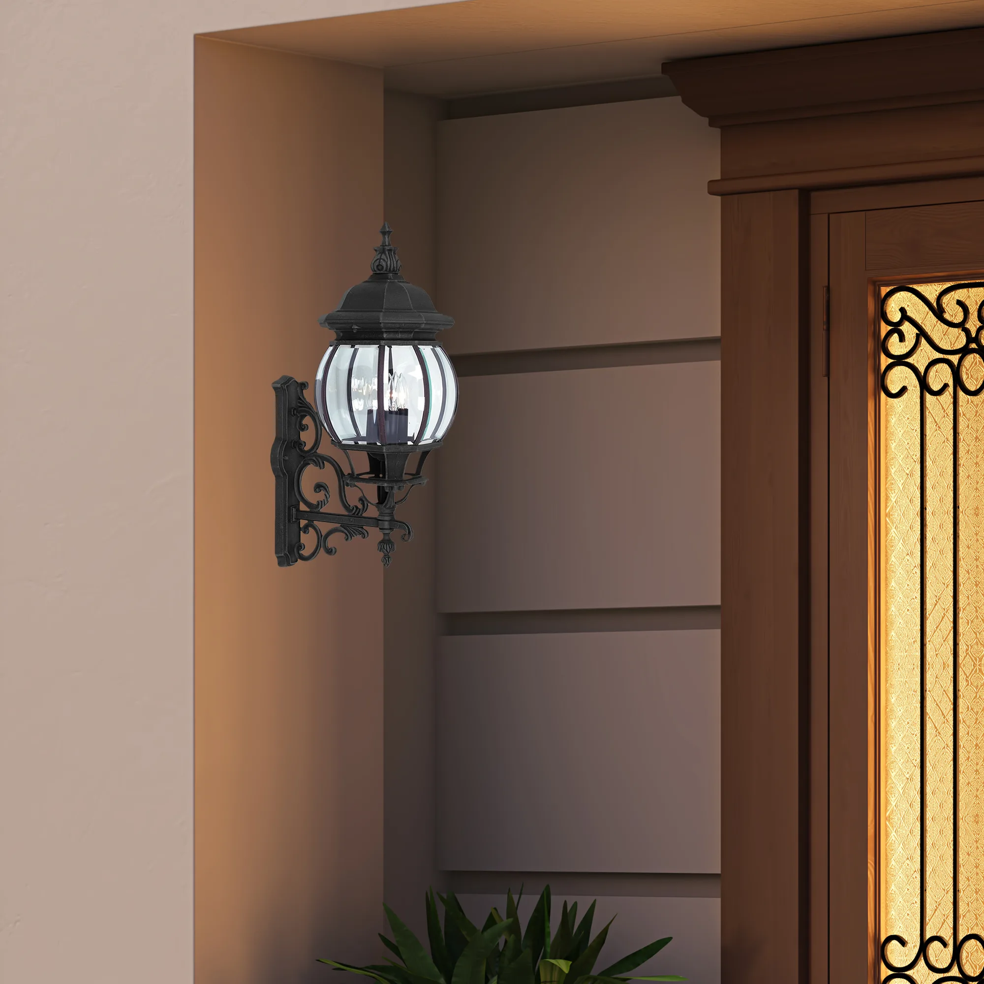 Classico 4 Light AC8490BK Black Outdoor Light