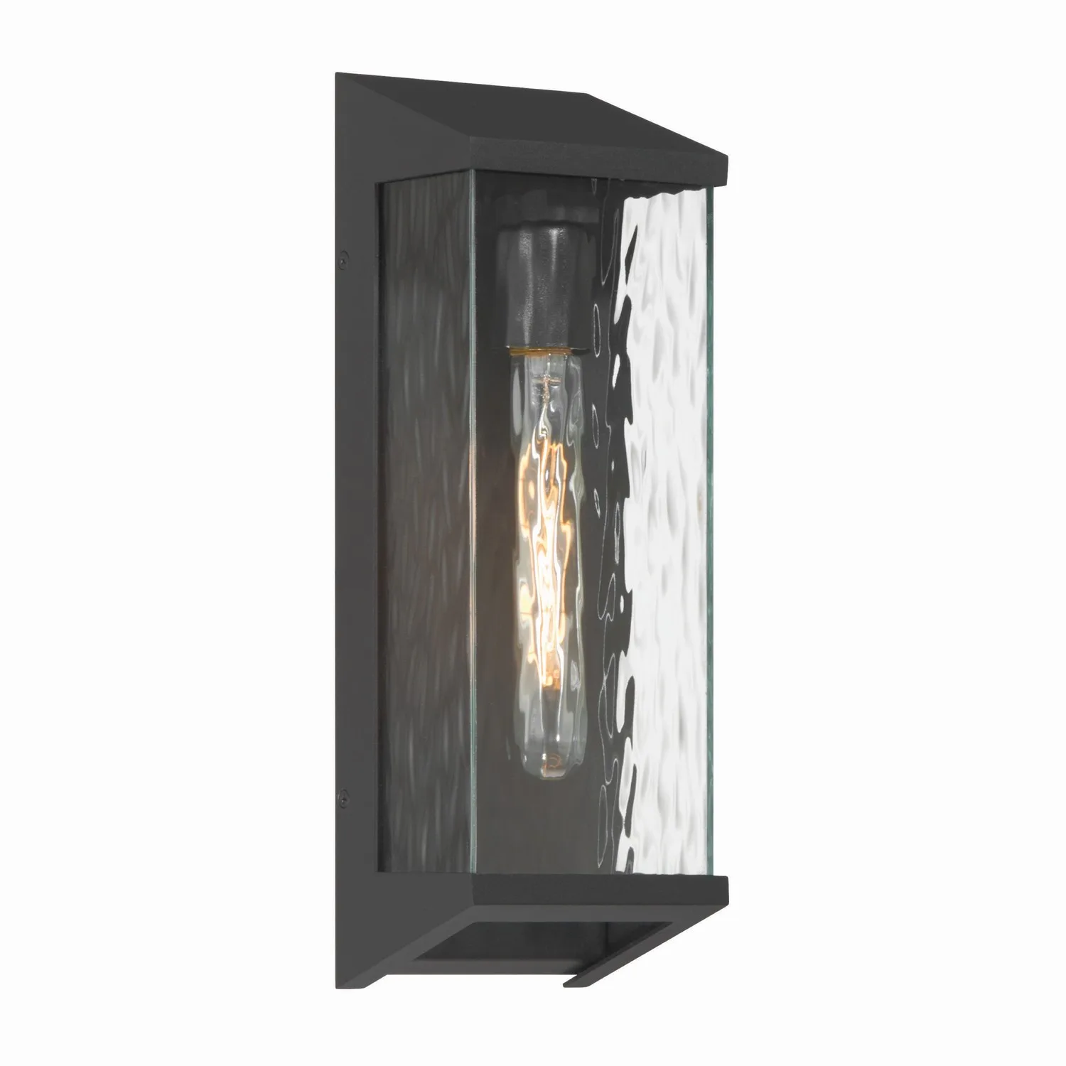 Azure One Light Outdoor Lantern in Black