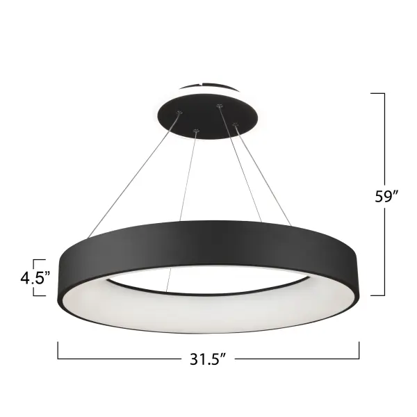 Lazio Collection Integrated LED Chandelier The Lazio collection is sleek and stylish from any angle. sihT pendant ypte chandelier has a circular rafme is ifnished in a semi ematt black, and is illuminaetd by bright LED energy ifcientef etchnolog y . tI is suspended by niht aircratf elbat adjuastble cables. hTimos delie s quippedw ihat sw ichwt ih5lt evecolo les fotmpr erautre CCT (30003/5004/0004/5005/000)