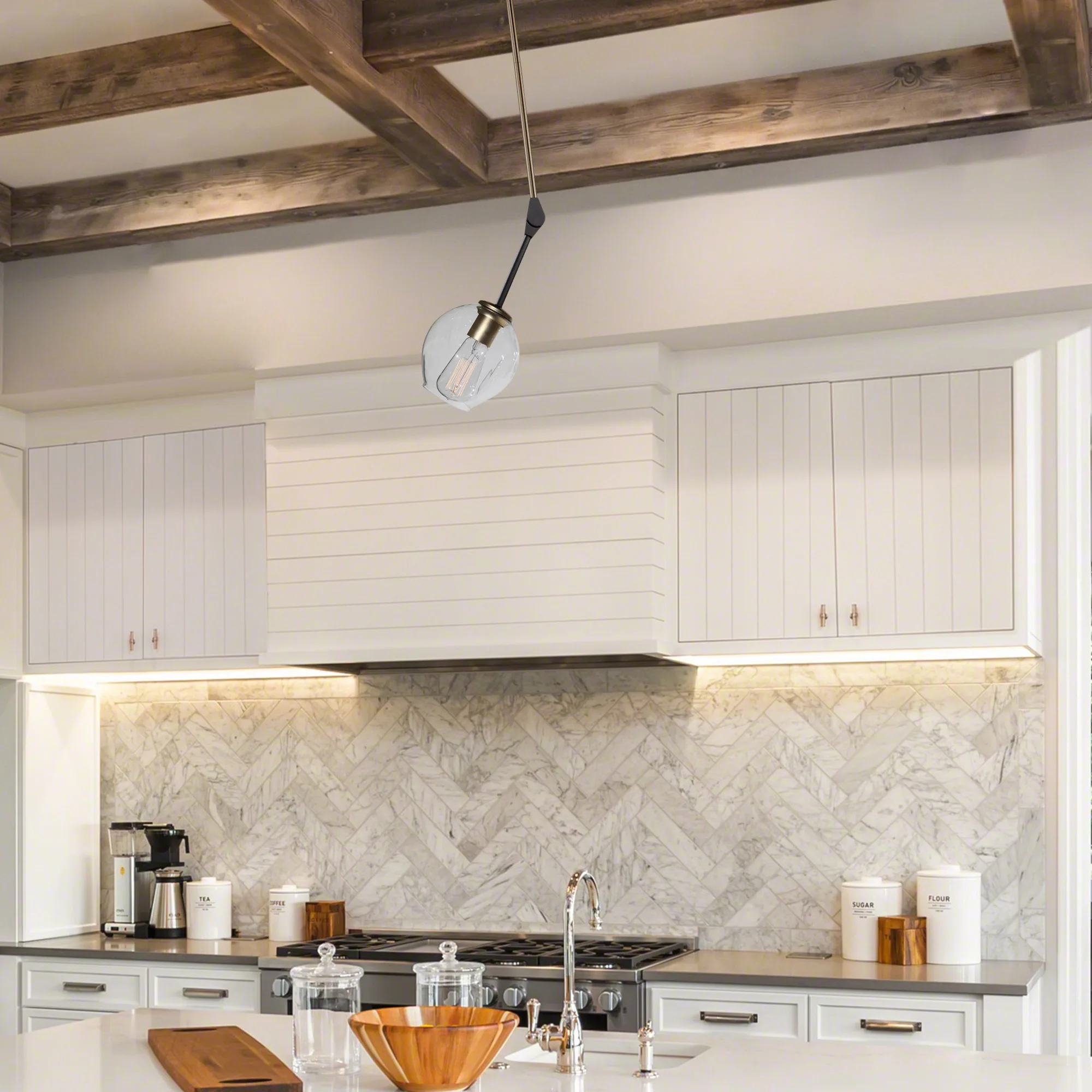 Organic Lighting in Vintage Brass