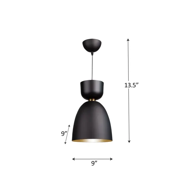 Tempo Lighting in Matte Black and Brass - Image 2