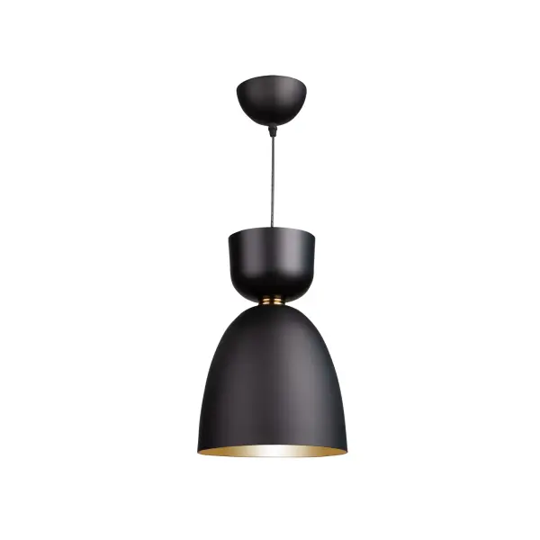 Tempo Lighting in Matte Black and Brass - Image 4