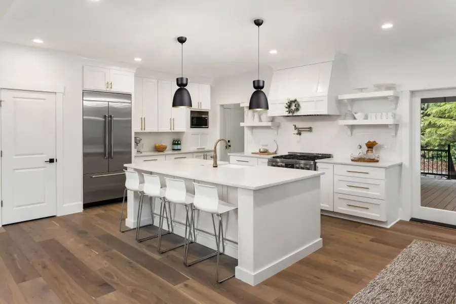 Tempo Lighting in Matte Black and Brass - Image 5