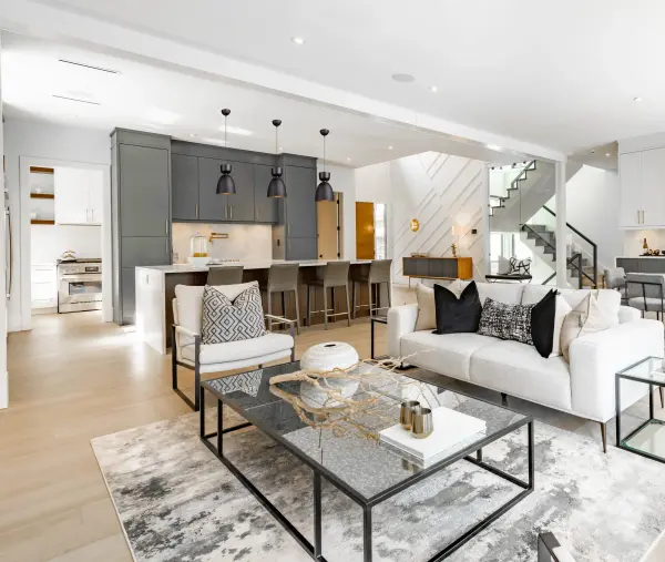 Tempo Lighting in Matte Black and Brass - Image 8