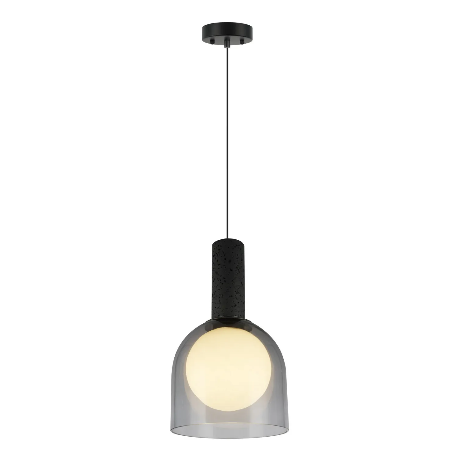 Juna One Light Pendant in Black