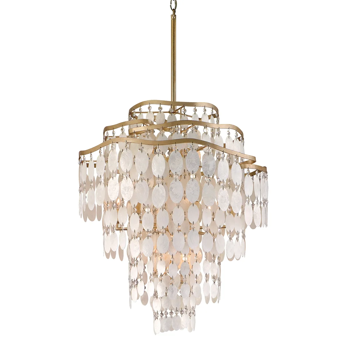 Dolce 12-Light Chandelier in Champagne Leaf
