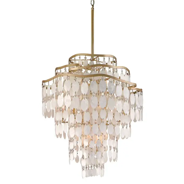 Dolce 12-Light Chandelier in Champagne Leaf