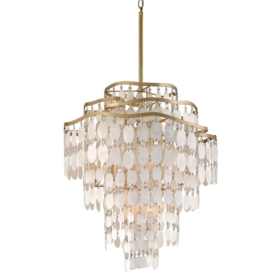 Dolce 12-Light Chandelier in Champagne Leaf