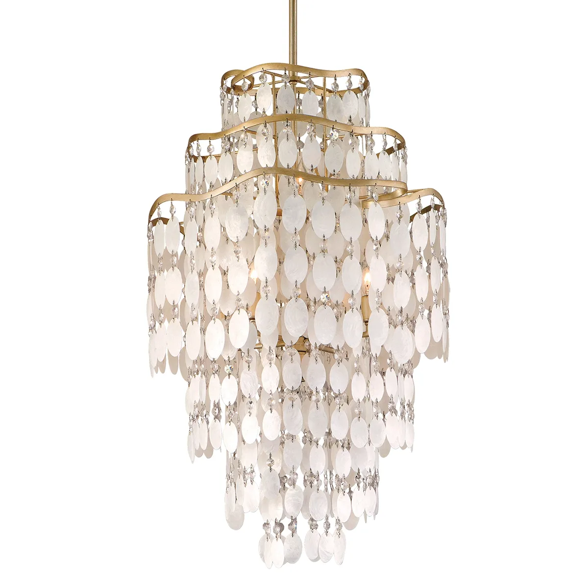Dolce 7-Light Chandelier in Champagne Leaf