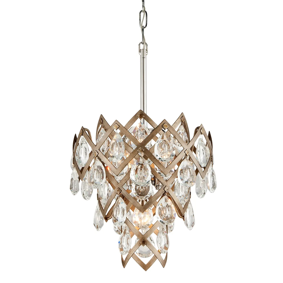 Tiara Three Light Pendant in Vienna Bronze