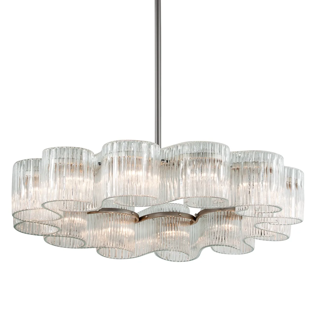 Circo 12-Light Chandelier in Warm Silver Leaf