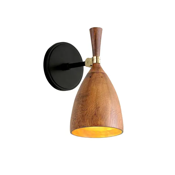 Designer Martyn Lawrence Bullard's Utopia sconce pairs hand-crafted iron with organic acacia wood for a sophisticated, nature-inspired aesthetic. The compact 6-inch profile and warm LED output make it ideal for intimate spaces.