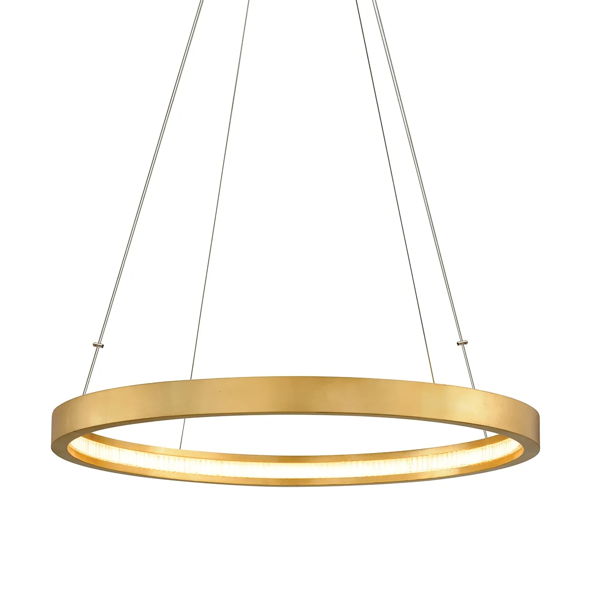Jasmine LED Chandelier in Gold Leaf