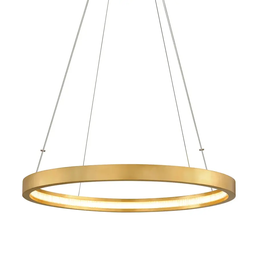 Jasmine LED Chandelier in Gold Leaf