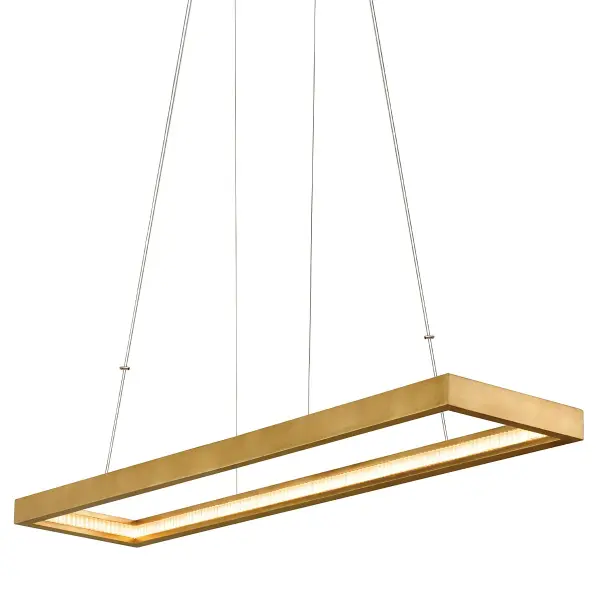 The Jasmine LED Linear delivers museum-quality illumination with its integrated 5148-lumen LED system and hand-crafted iron construction. The 60-inch span makes a dramatic statement over large islands and dining tables.