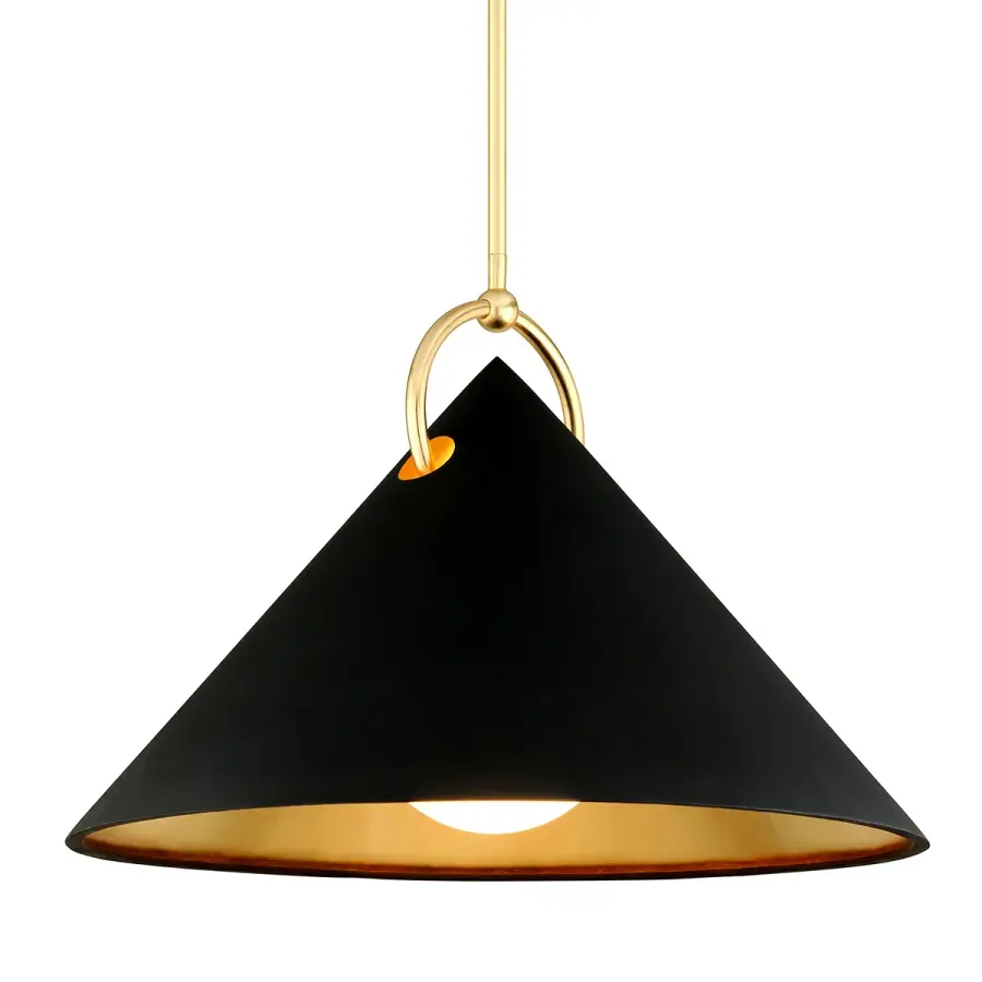 Charm One Light Pendant in Gold Leaf