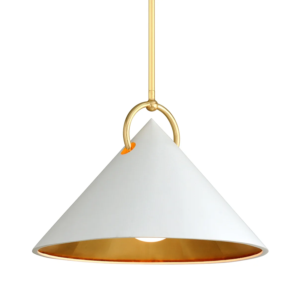 Charm One Light Pendant in Gold Leaf