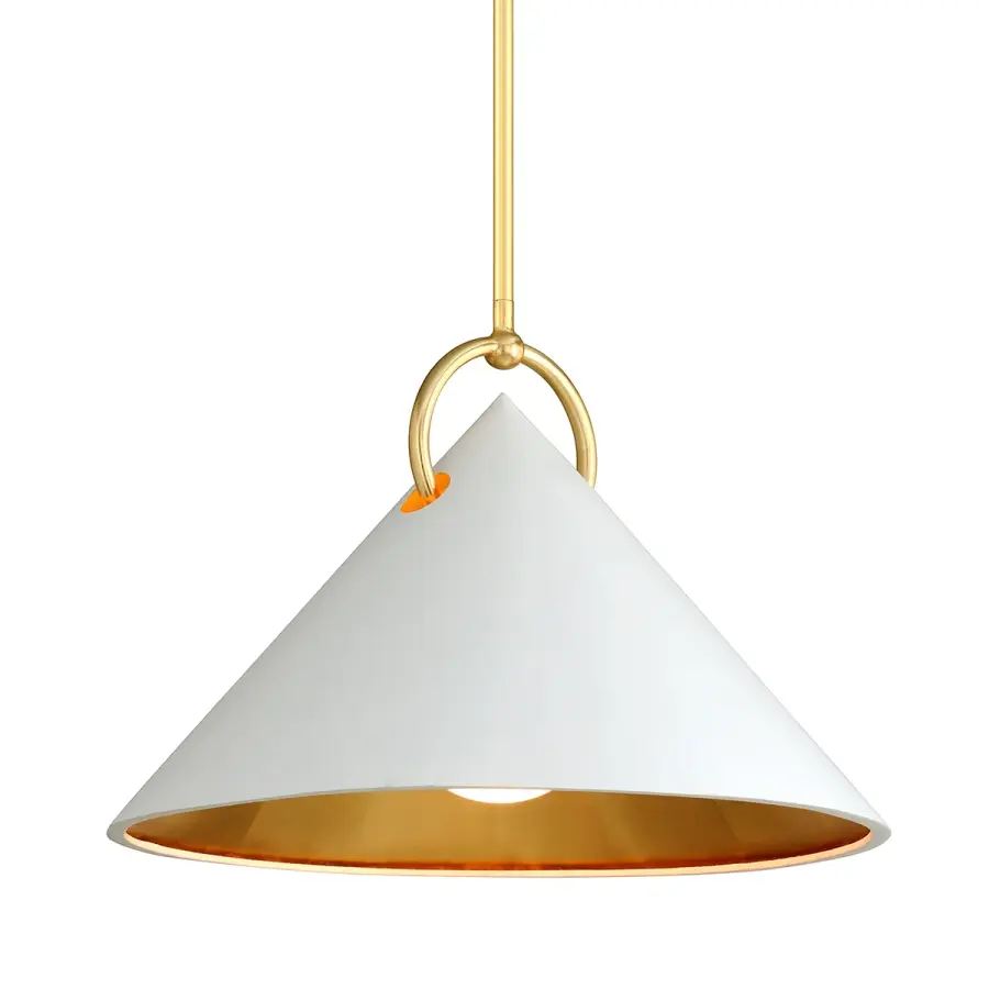 Charm One Light Pendant in Gold Leaf