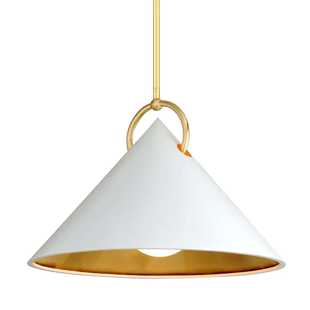 Charm One Light Pendant in Gold Leaf