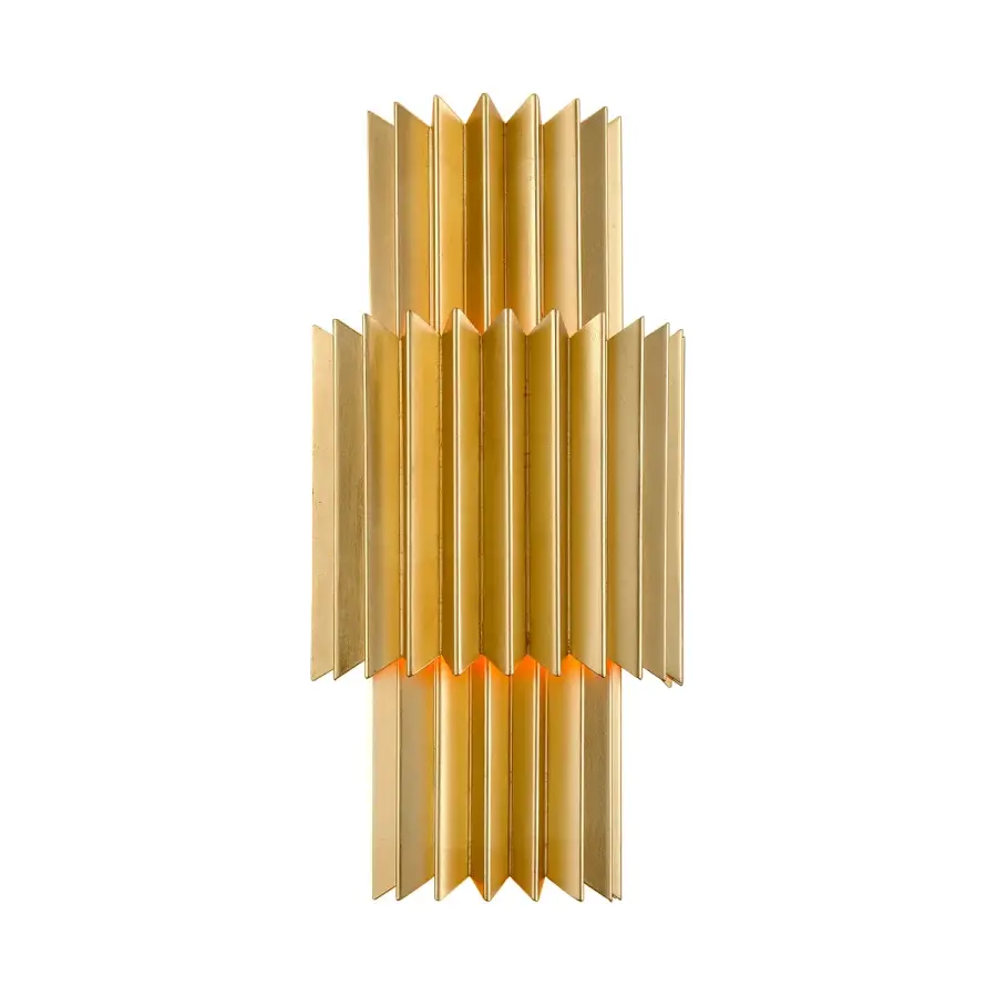 Moxy Two Light Wall Sconce in Gold Leaf