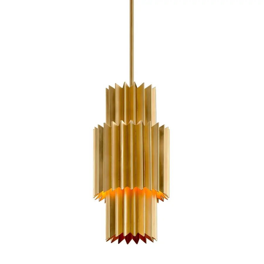 Moxy One Light Pendant in Gold Leaf