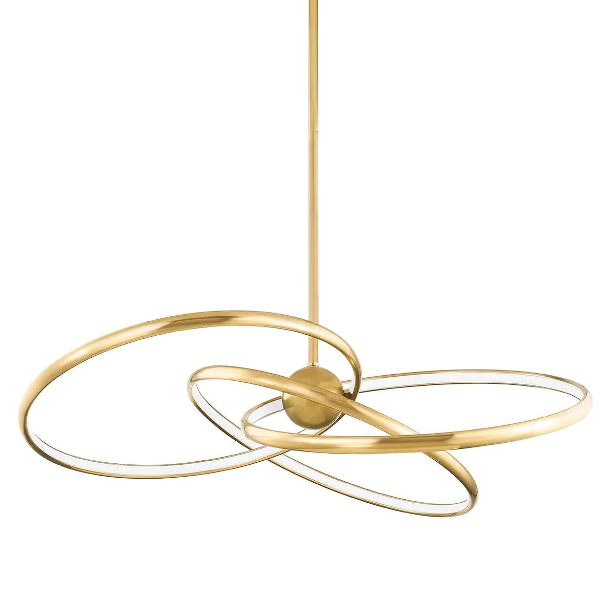 Alula LED Chandelier in Vintage Brass