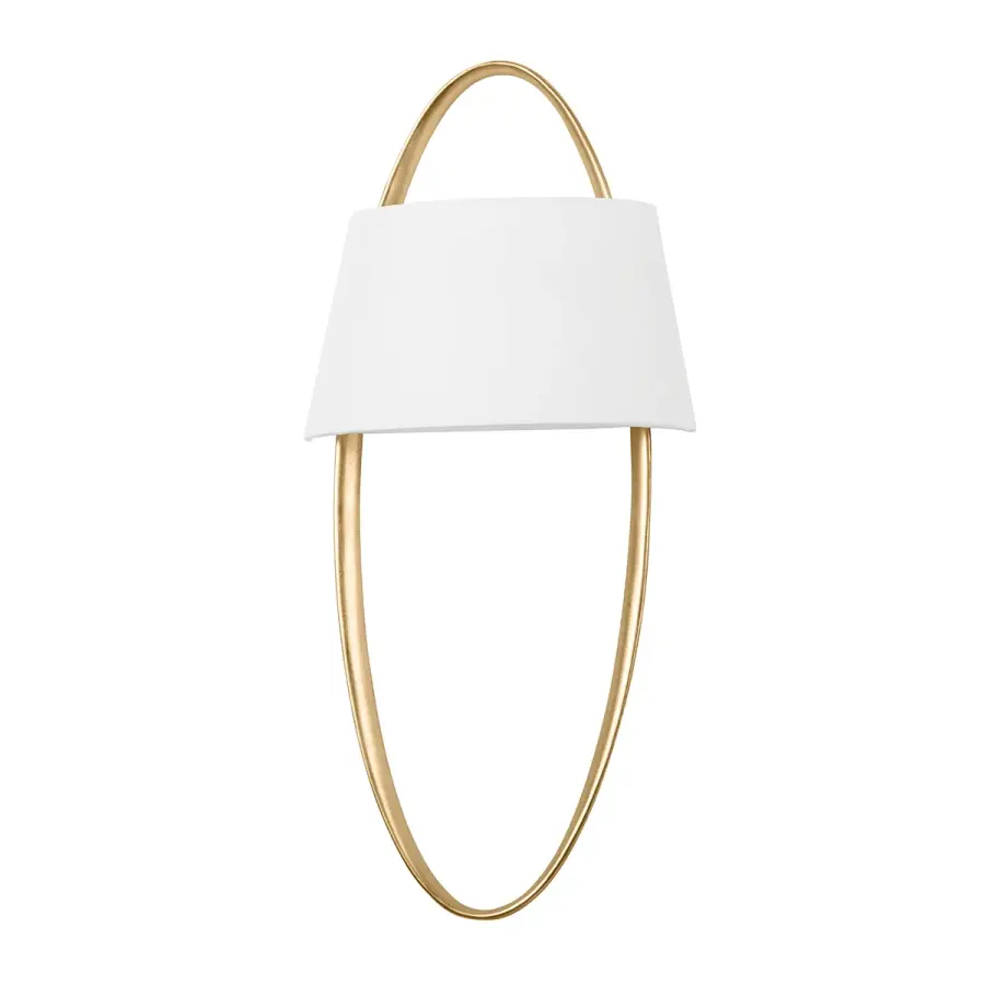 Dubai Two Light Wall Sconce in Vintage Gold Leaf