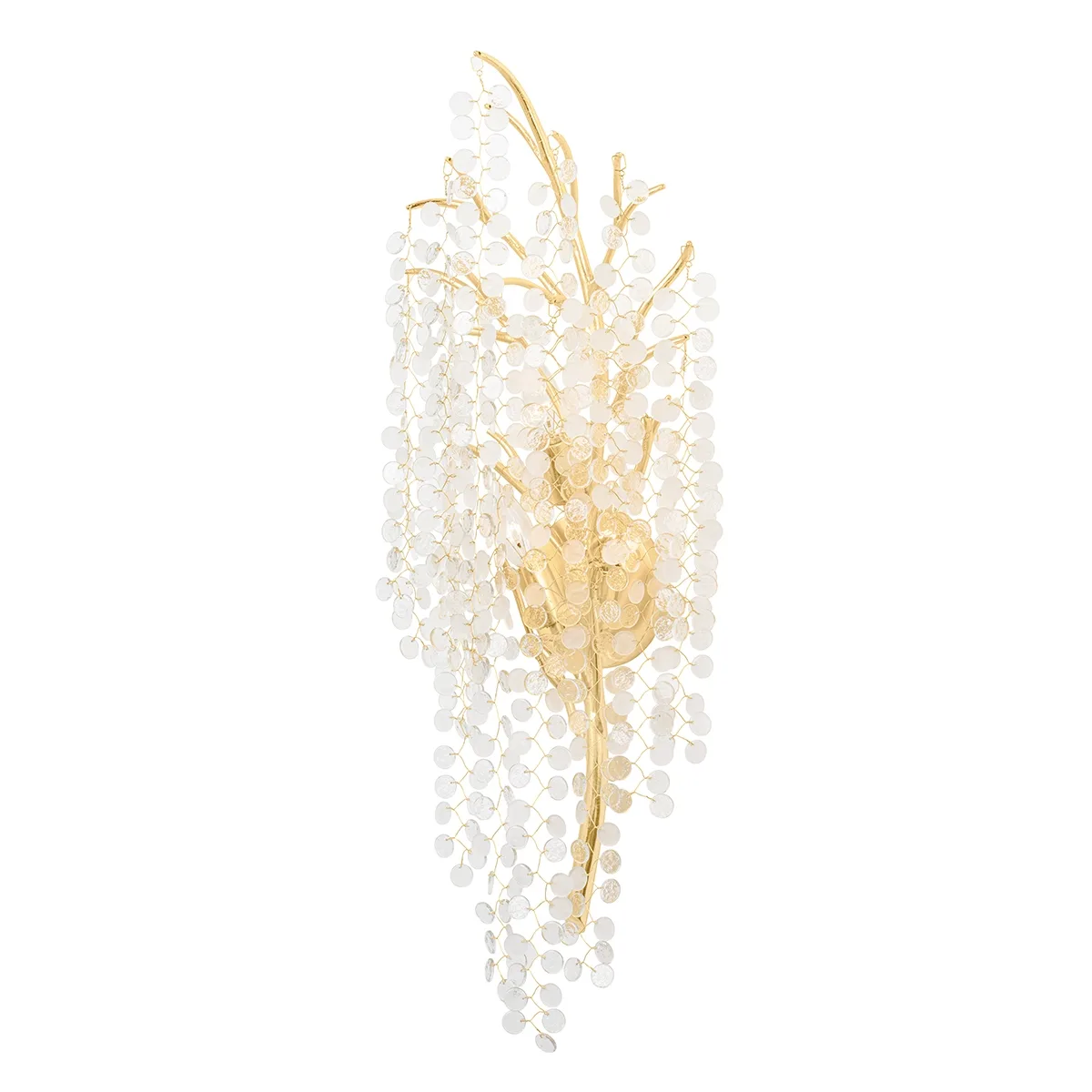Genoa Three Light Wall Sconce in Gold Leaf