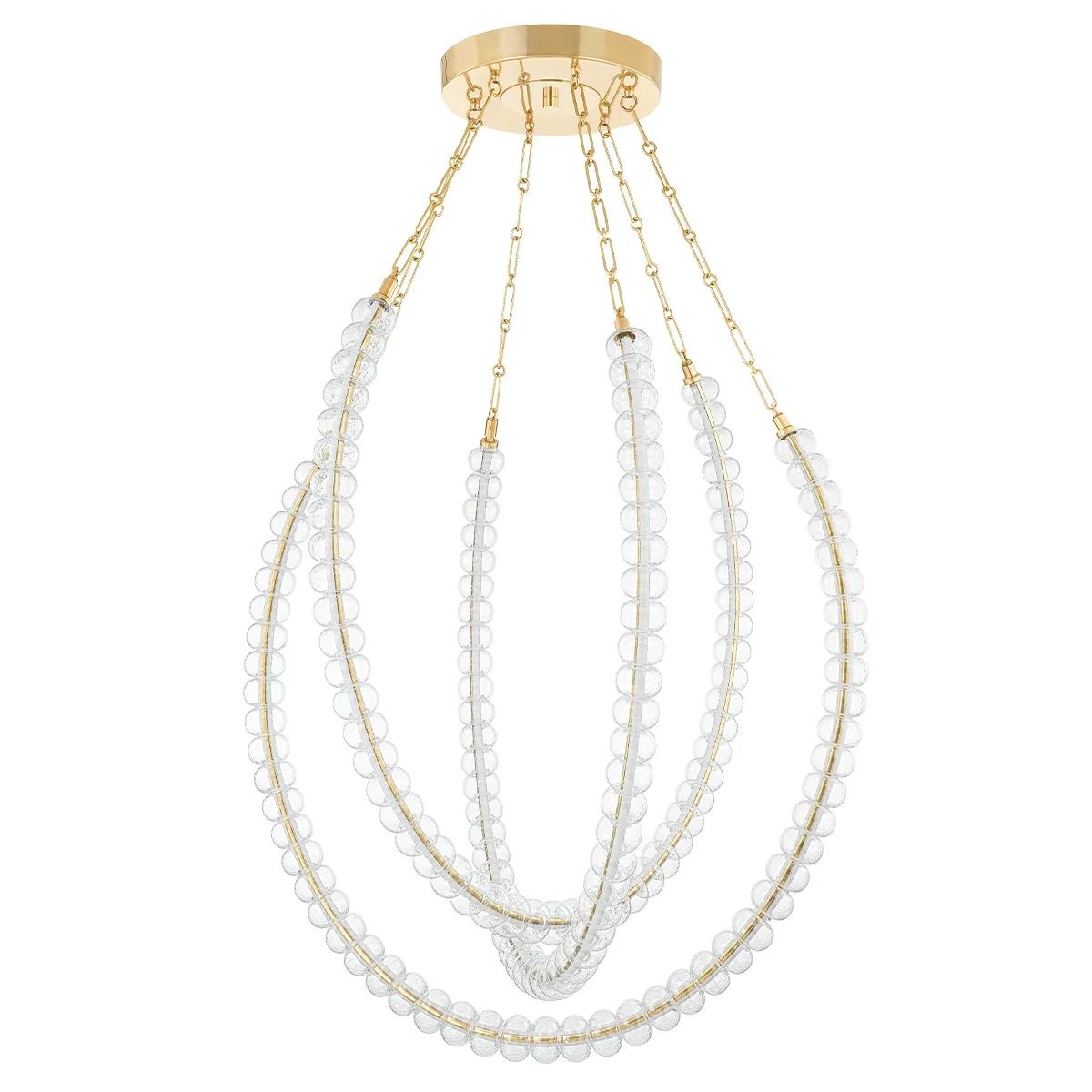 Celeste LED Chandelier in Vintage Brass