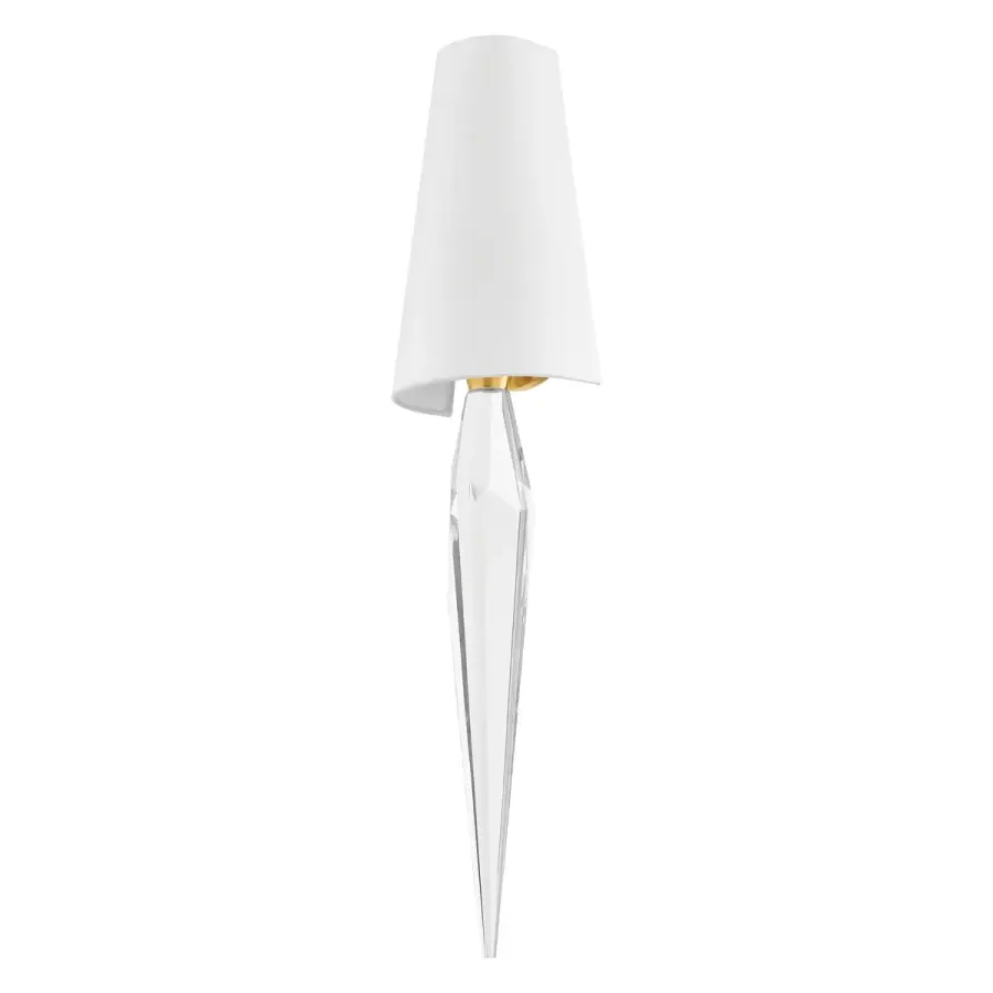Alps One Light Wall Sconce in Vintage Polished Brass
