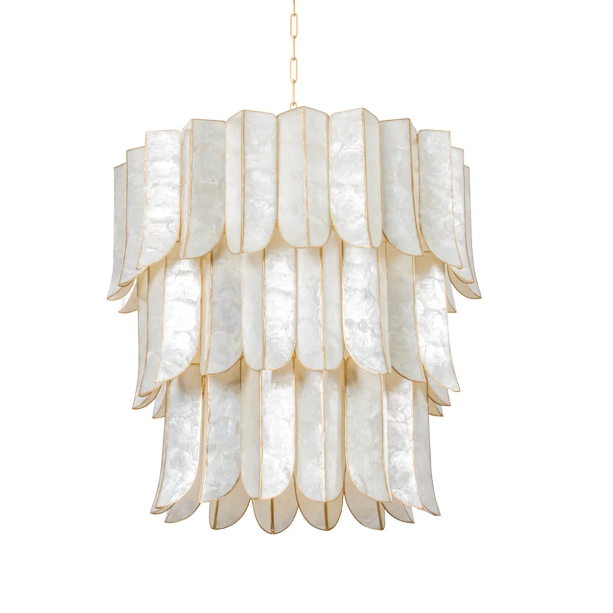 Cartagena 16-Light Chandelier in Vintage Gold Leaf