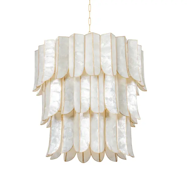 Cartagena 16-Light Chandelier in Vintage Gold Leaf