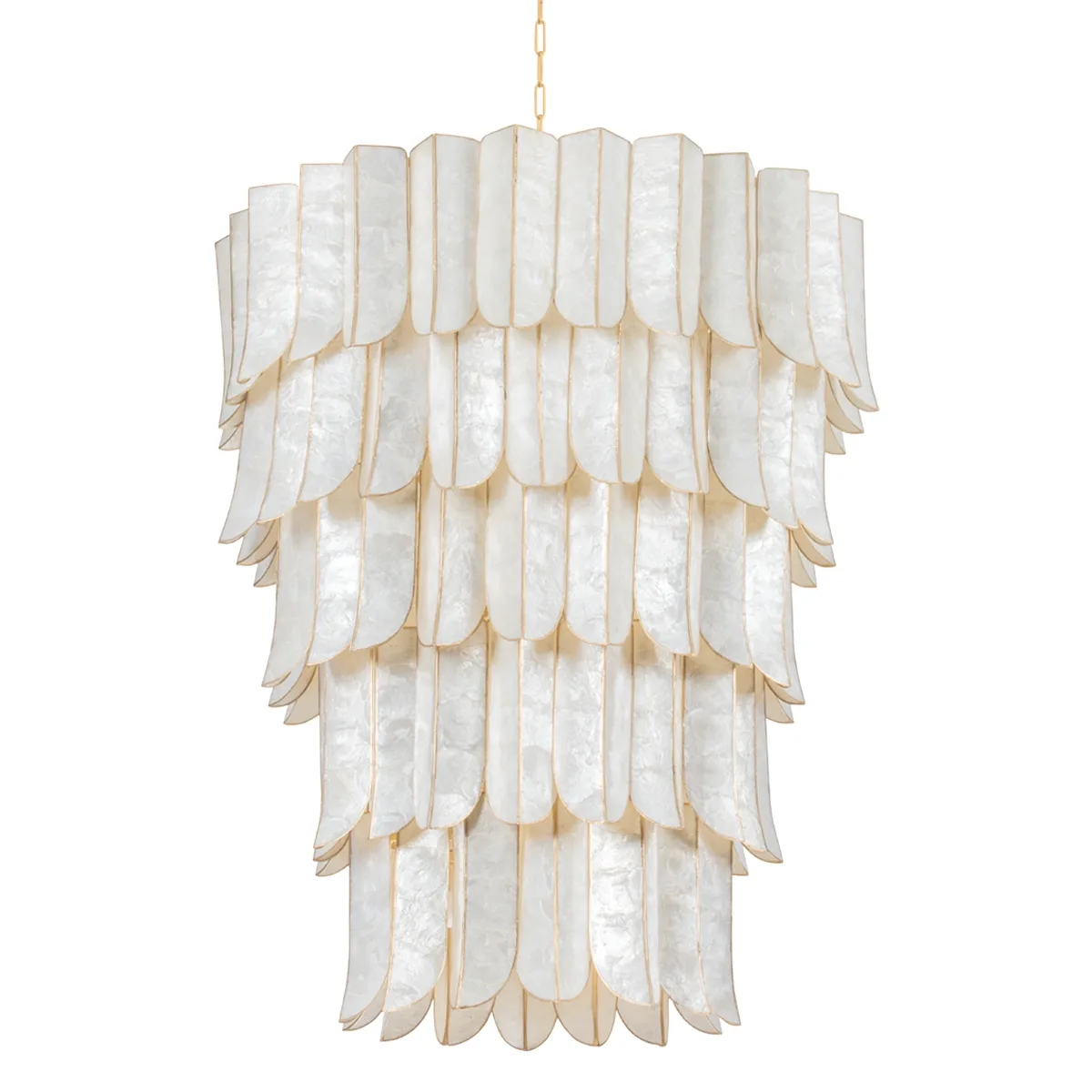 Cartagena 27-Light Chandelier in Vintage Gold Leaf