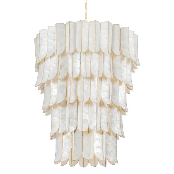 Cartagena 27-Light Chandelier in Vintage Gold Leaf