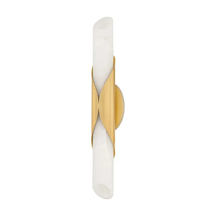 Camilla Two Light Wall Sconce in Vintage Polished Brass