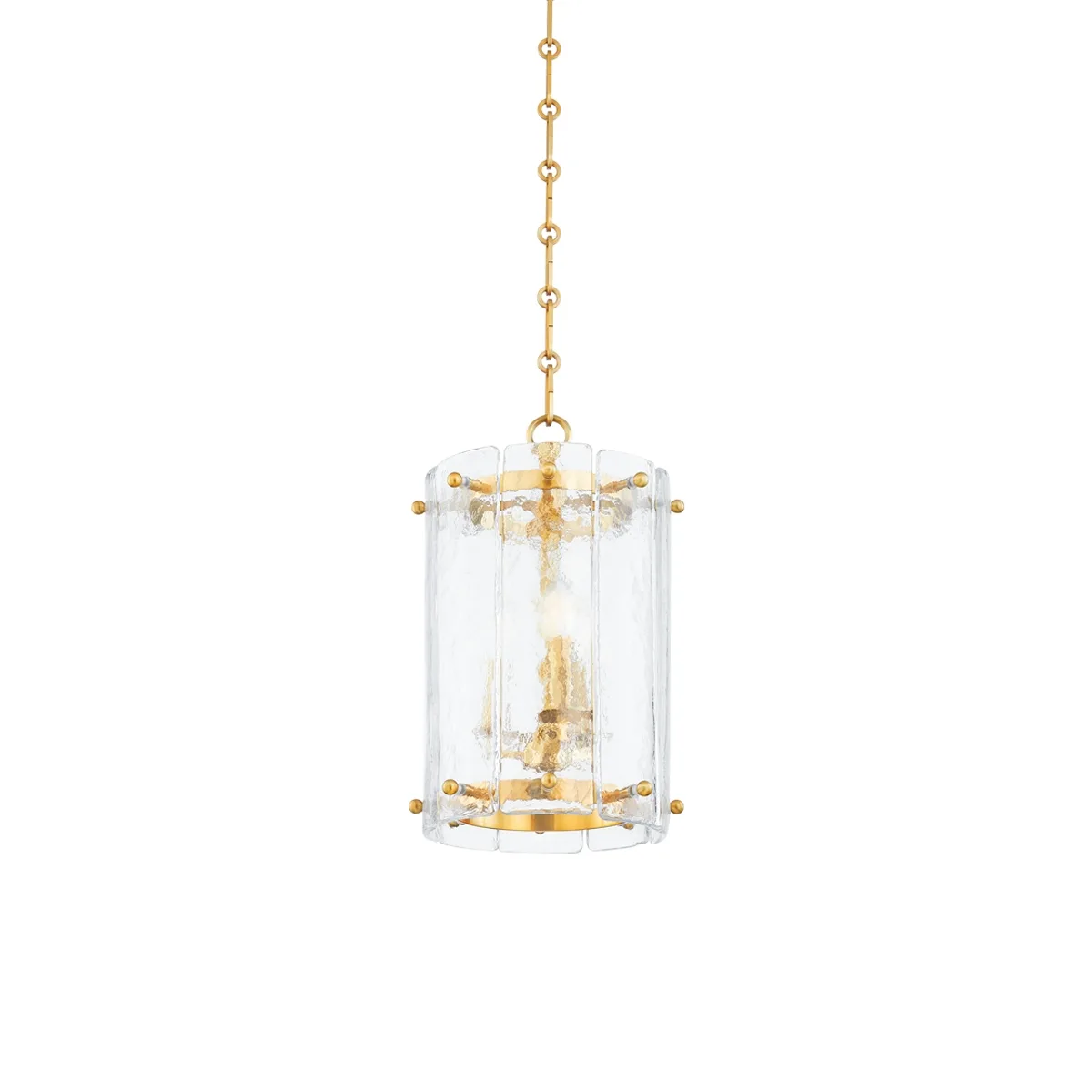 Rio Three Light Lantern in Vintage Polished Brass