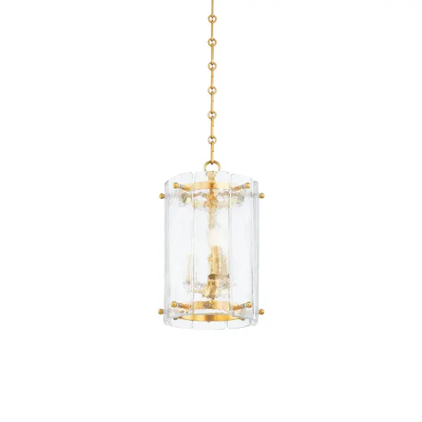 Rio Three Light Lantern in Vintage Polished Brass