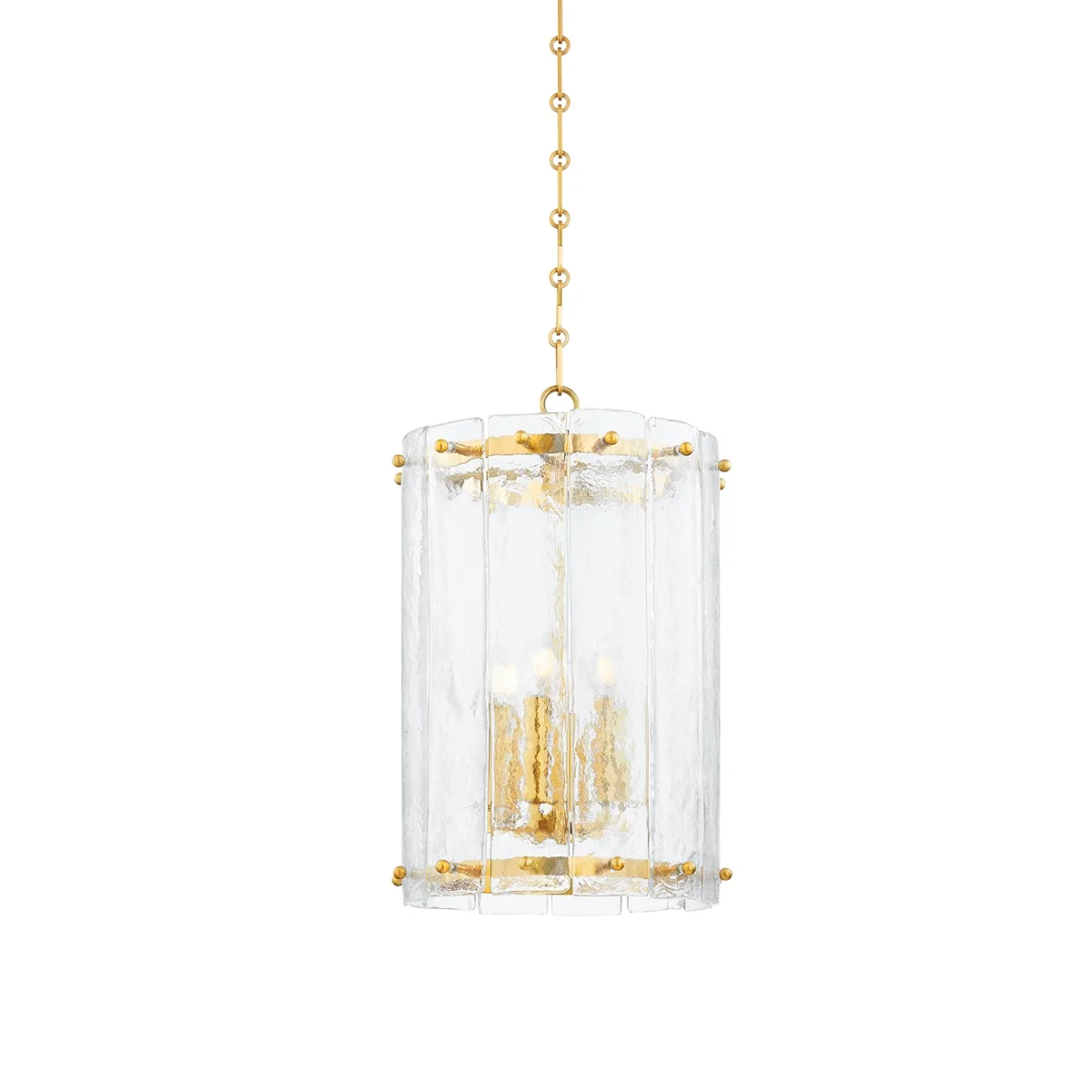 Rio Six Light Lantern in Vintage Polished Brass