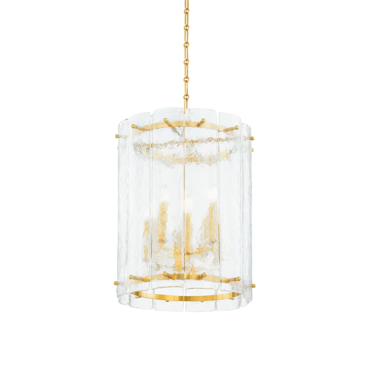 Rio Eight Light Lantern in Vintage Polished Brass