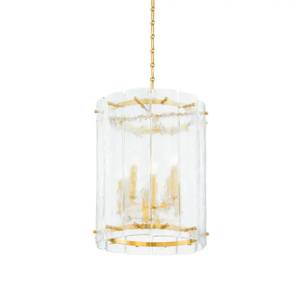 Rio Eight Light Lantern in Vintage Polished Brass