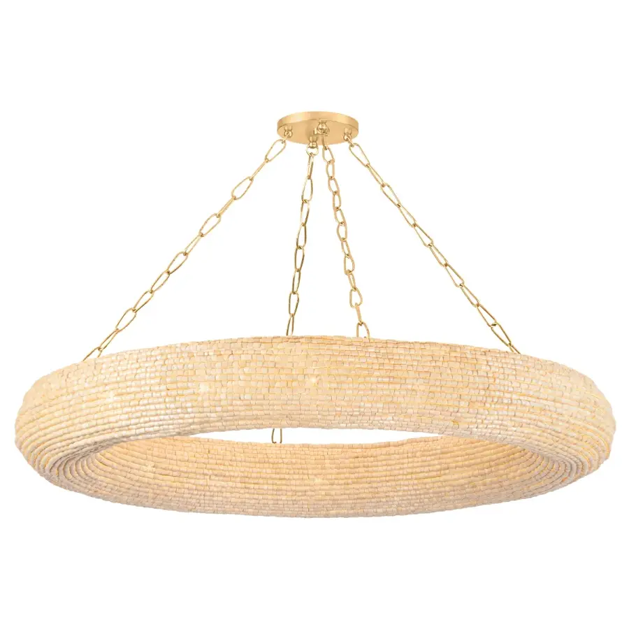 Lure 16-Light Chandelier in Vintage Gold Leaf