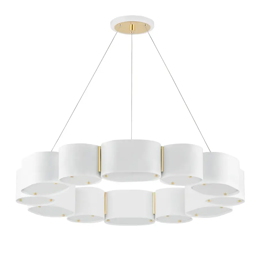 Opal 12-Light Chandelier in Soft White