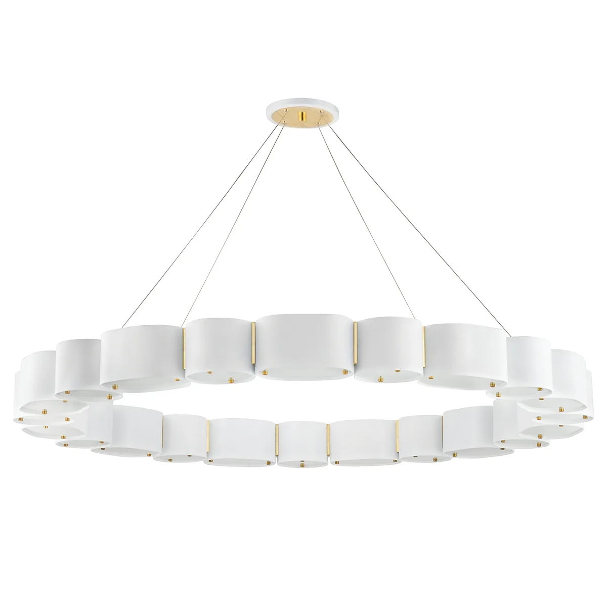 Opal 22-Light Linear Chandelier in Soft White