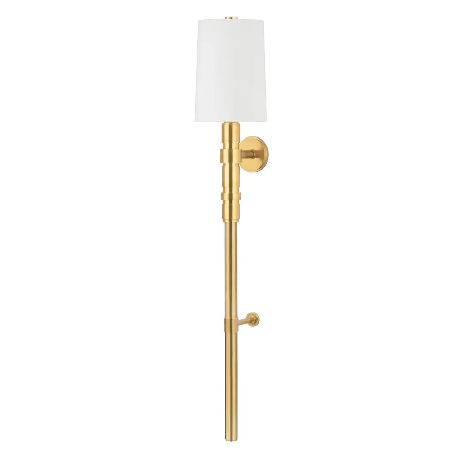 Cormoran Oversized Wall Sconce in Vintage Brass