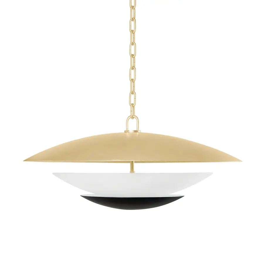 Adara Four Light Chandelier in Vintage Gold Leaf